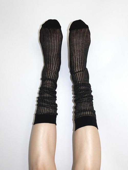 LOOSE SEE THROUGH SOCKS, 2color