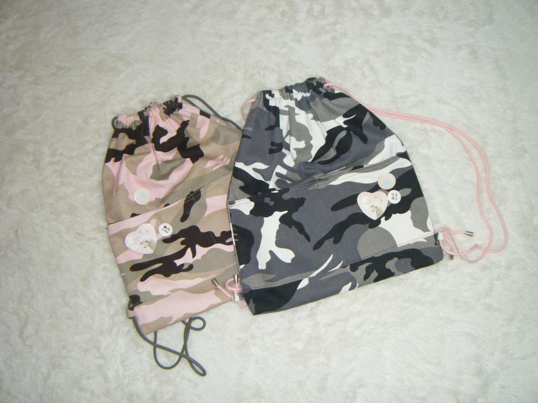 Camo string bag (2colors) [handmade]