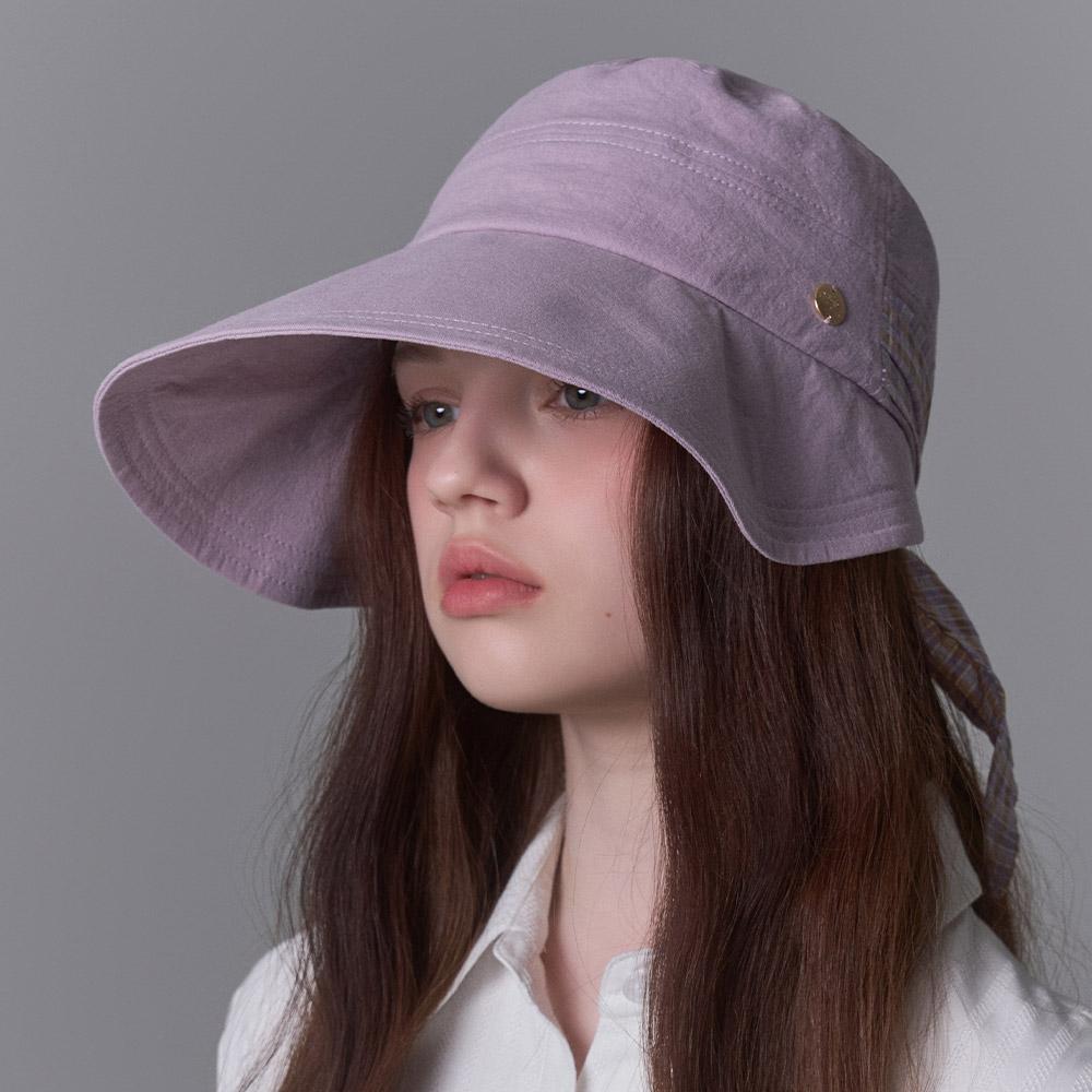 [화이트샌즈] 체크 리본 보닛햇 프래시