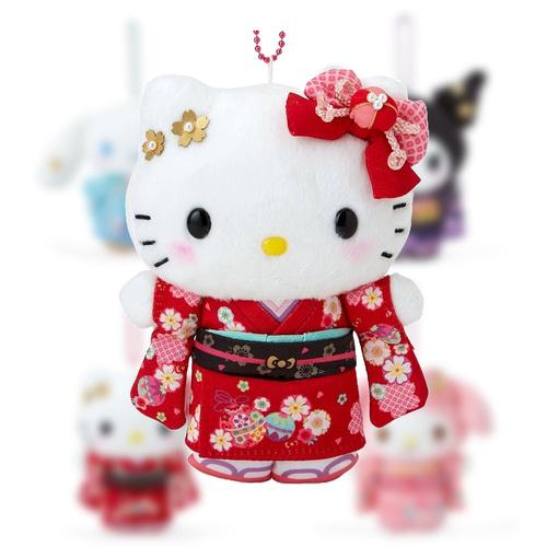 산리오 기모노 마스코트 홀더 인형 키홀더 키링