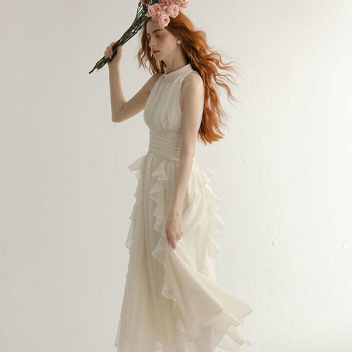 타임리스 홀터넥 원피스