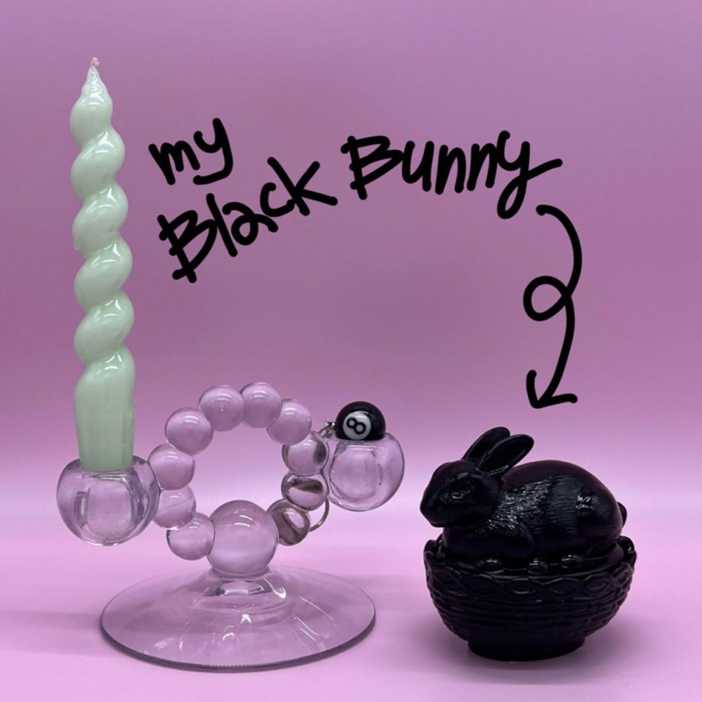 밀크글라스 버니 장식함