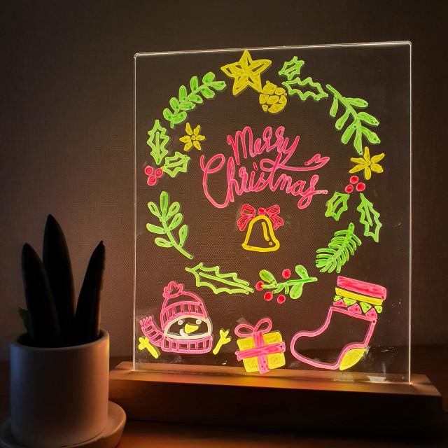 씨드캘리 캘리그라피 아크릴 무드등 DIY 네온사인 주문제작 만들기 키트 감성 조명 : 씨드캘리디자인