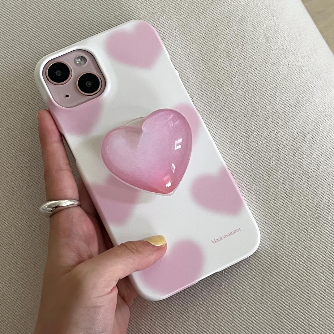 하트 그라데이션 패턴 디자인 [하드 폰케이스]