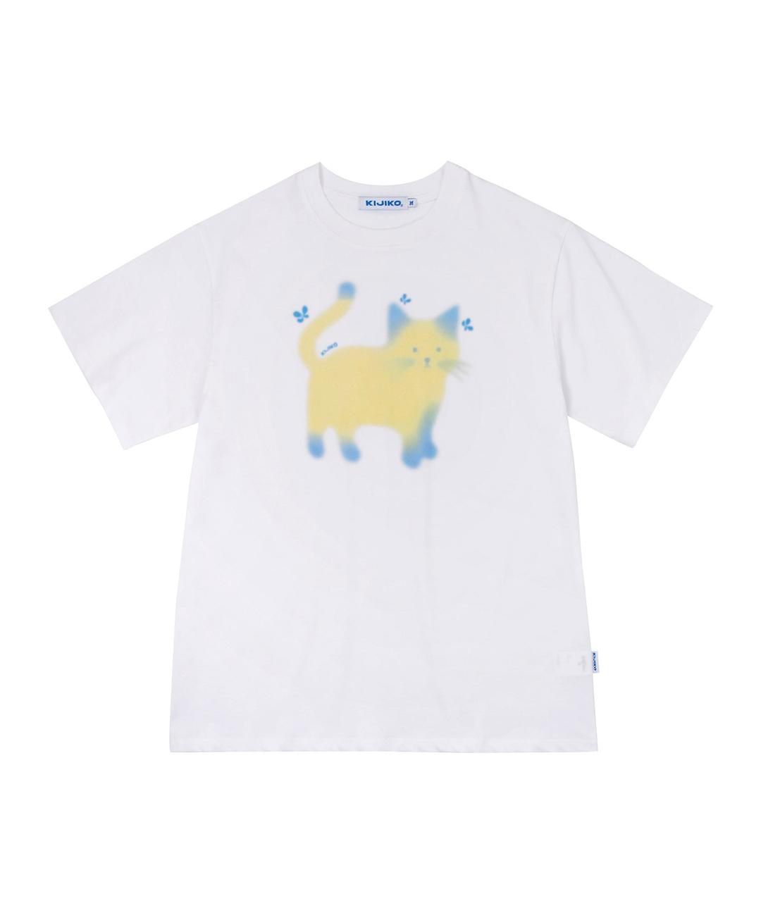 ke405. Soft Cat Life Tee Overfit