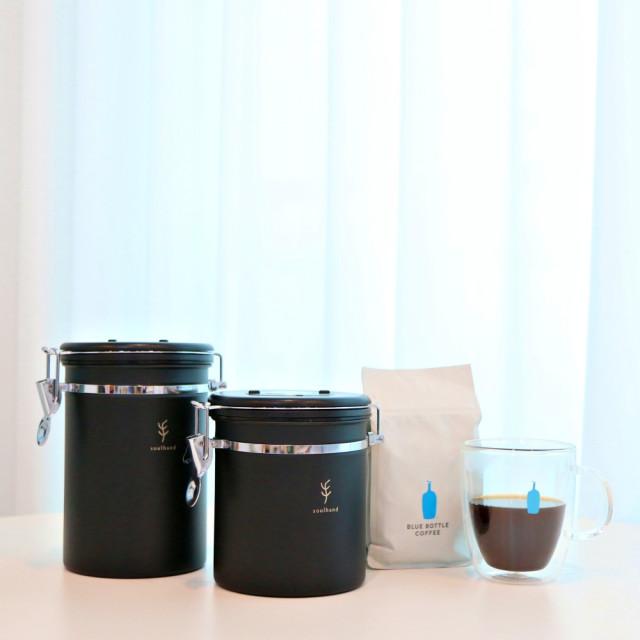 쏘울핸드 분쇄원두보관 밀폐용기 분쇄커피 원두 보관 용기 캐니스터 2종(400g, 600g)