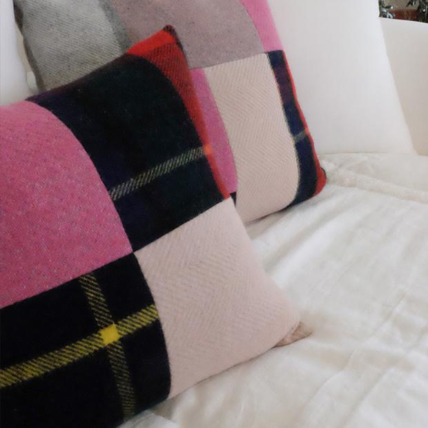 영국 울 쿠션커버