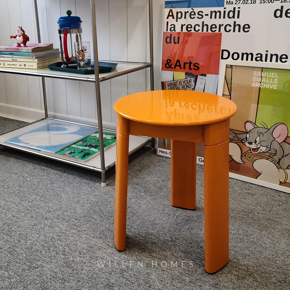 다용도 플라스틱 사출 카페 화장대 보조 스툴 의자