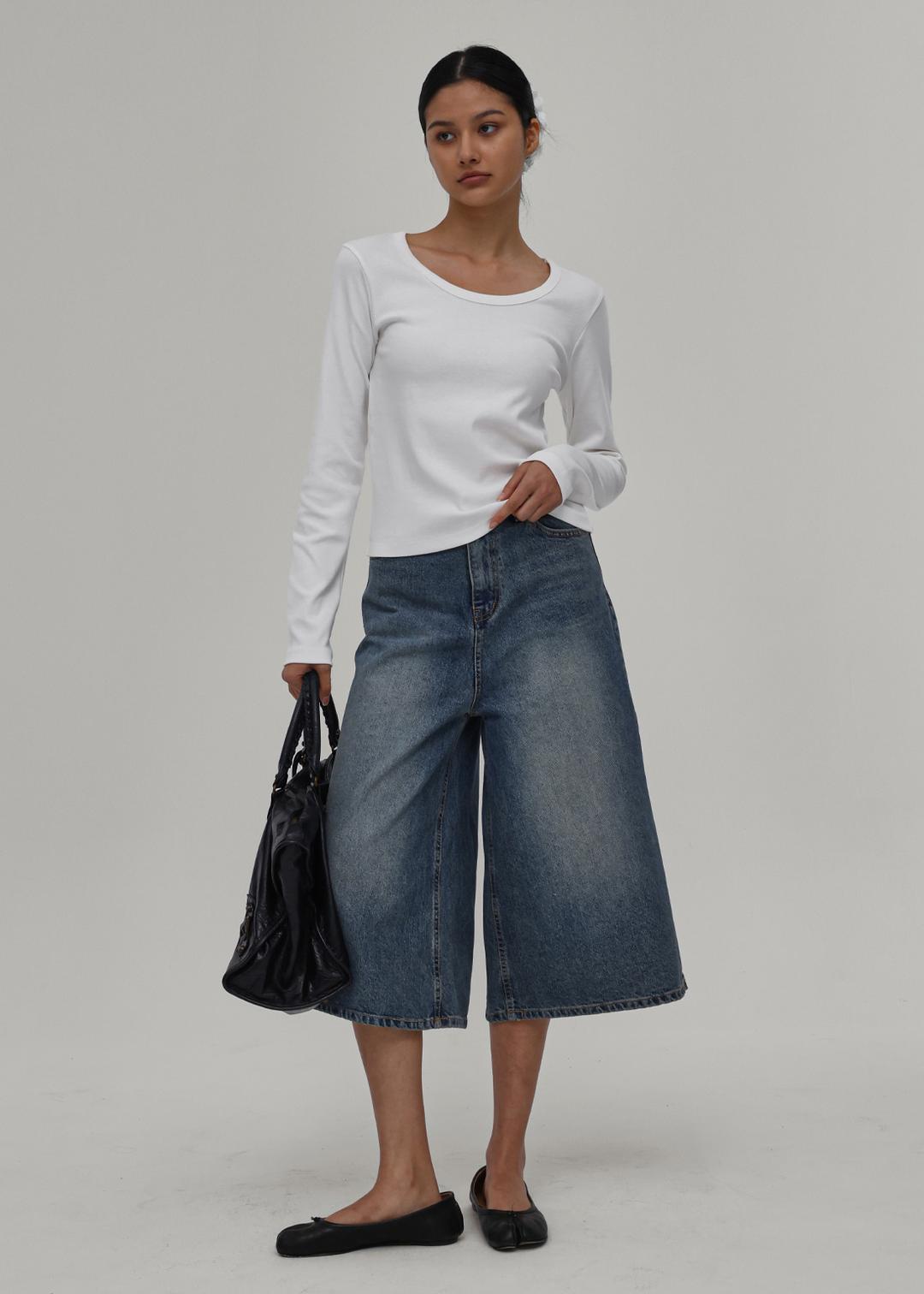 블랙업 [✨역대급블프][2만장판매] [B-BASIC] 스탠다드 유넥 긴팔티 (2SIZE)