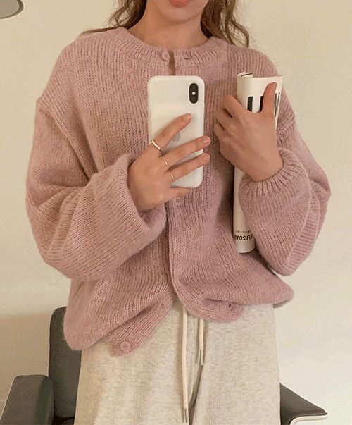 yogurt alpaca cardigan