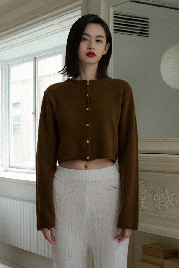 RACCOON MINI CARDIGAN_BROWN