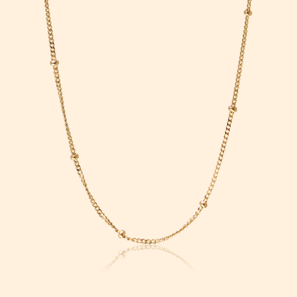 14K 18K 에밀리 볼 체인 목걸이 BN0105