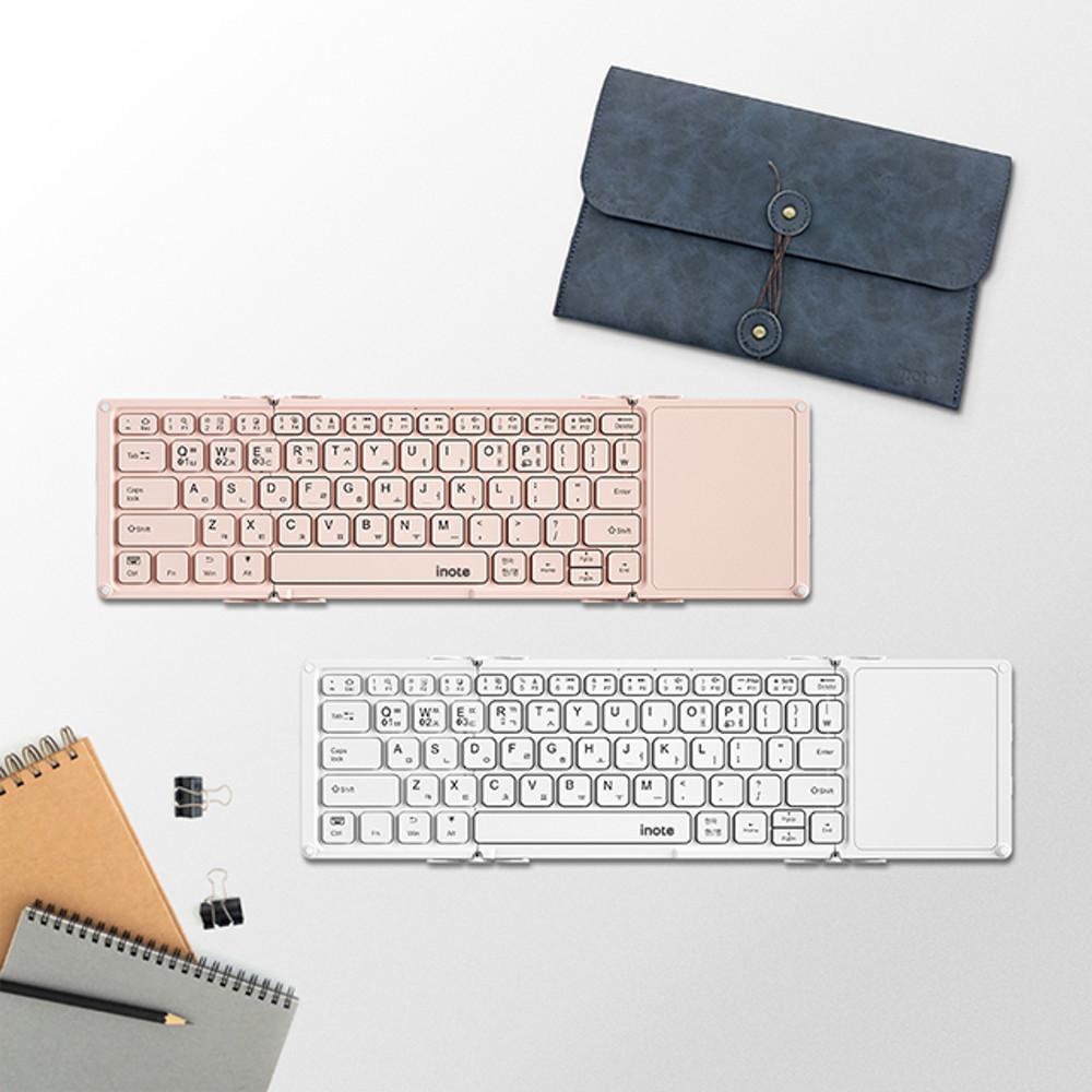 아이노트 X-FOLDING RGB LED 터치패드 블루투스 무선 접이식키보드