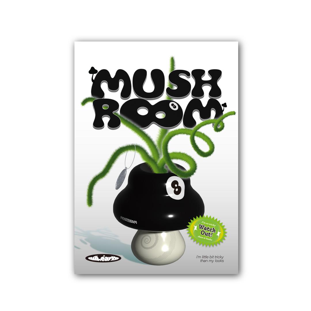 8ball mushroom A2 poster