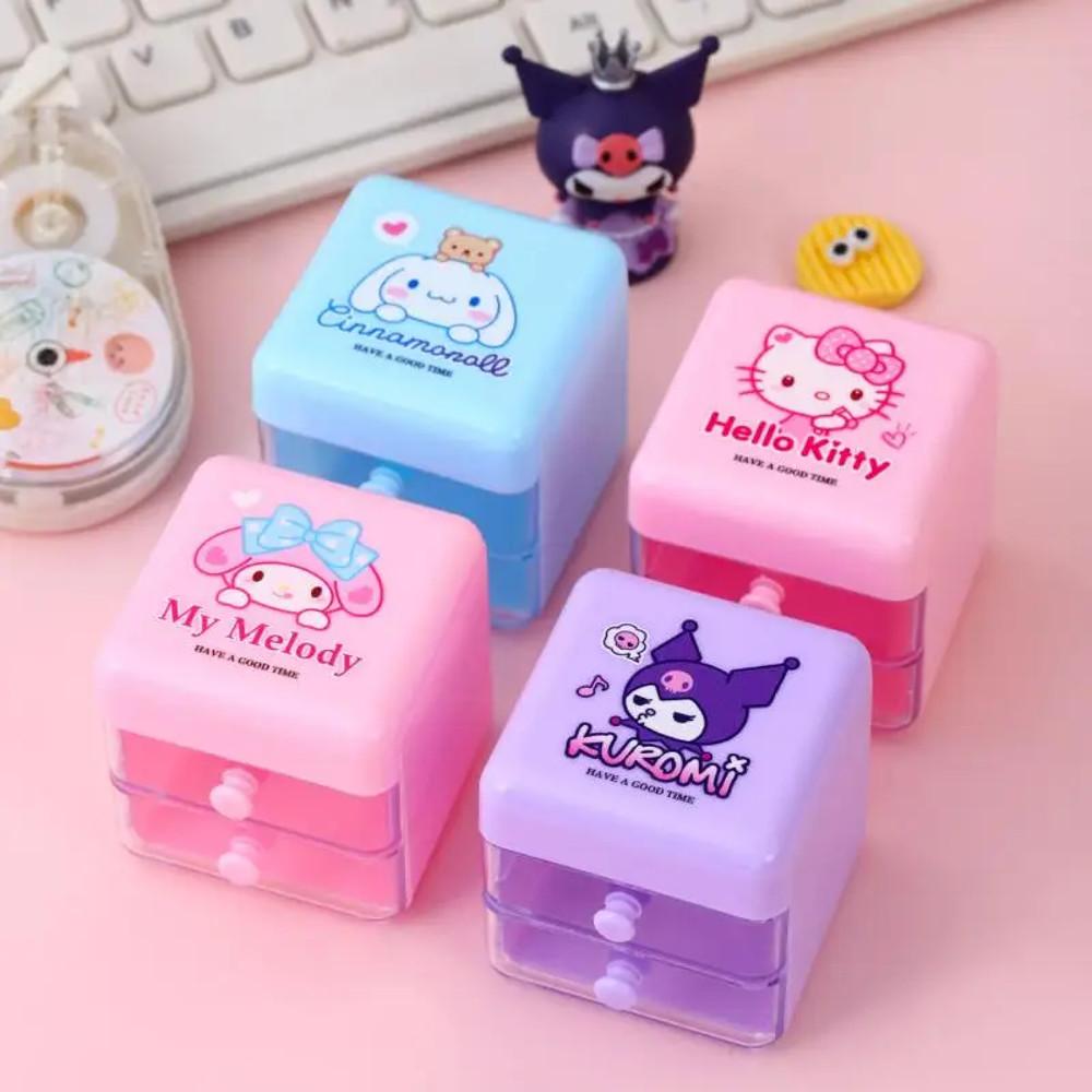 산리오 미니 서랍 수납 보관함 시나모롤 쿠로미 마이멜로디 헬로키티