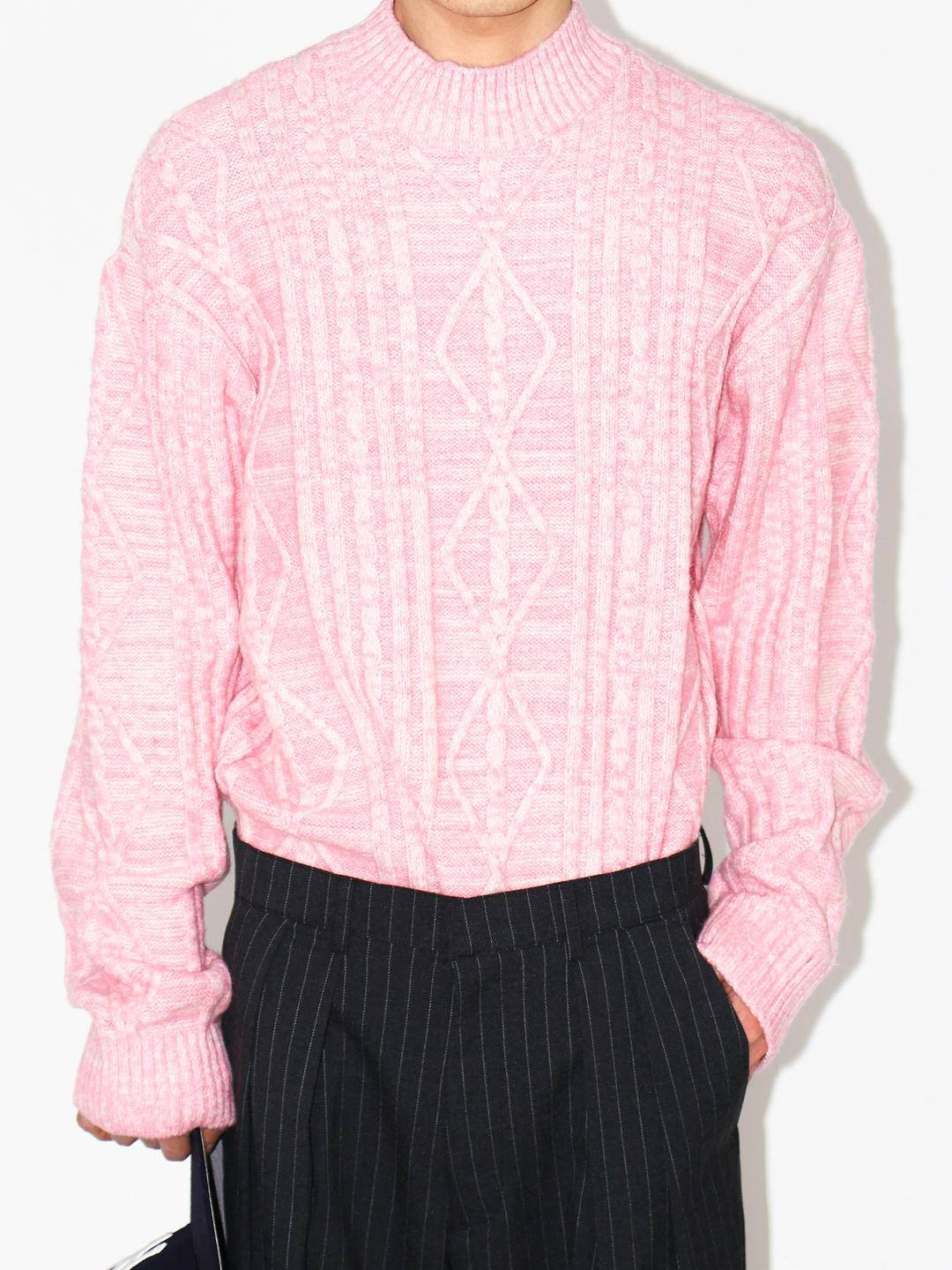 Unsex) Fisher Cable Knit (5 colors)