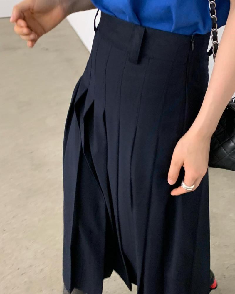 [1000장 판매 돌파 일부당일] 파리지앵 플리츠 주름 롱 스커트 (3color)