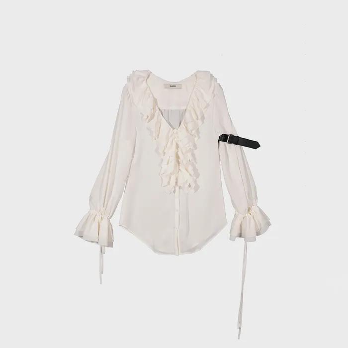 LAYERED RUFFLE BLOUSE