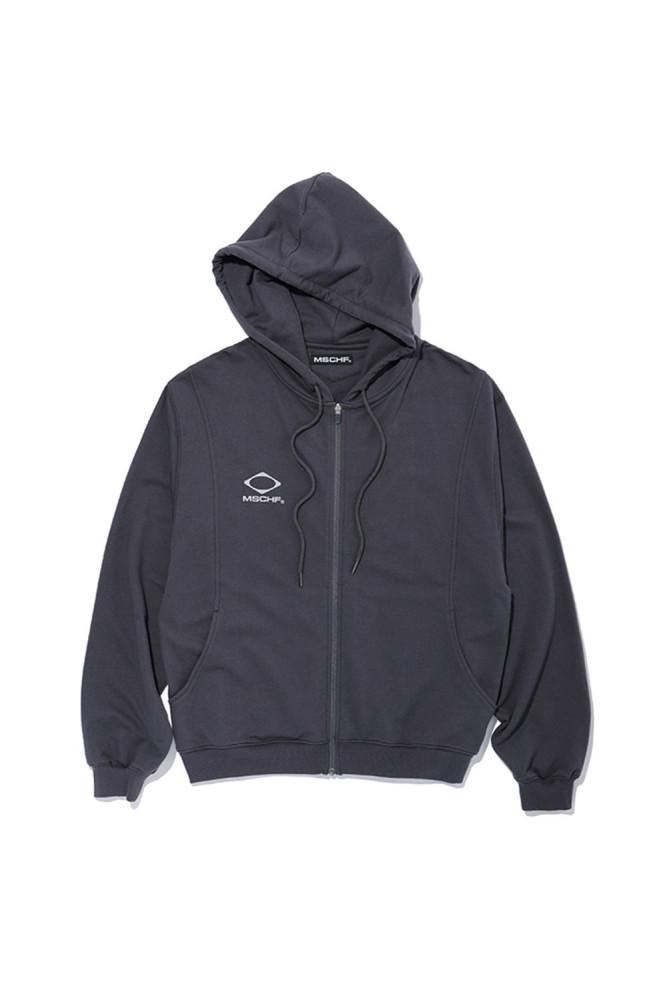 미스치프 후드집업 MISCHIEF RHOMBUS ZIP UP HOODIE CHARCOAL BLUE