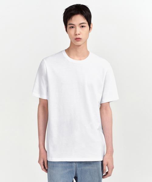 [쿨탠다드] 베이식 크루 넥 티셔츠 [화이트]
