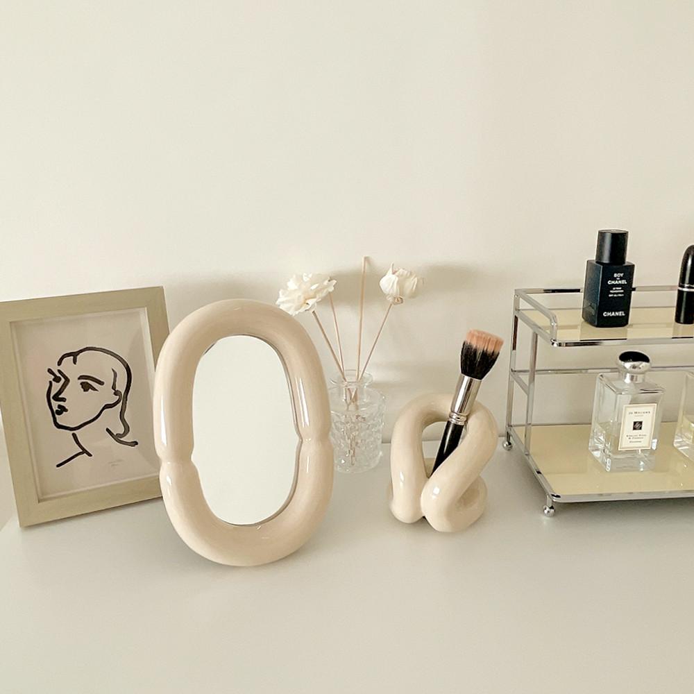 쿠마마 블랑버블 인테리어 오브제 탁상 거울 미러 3컬러