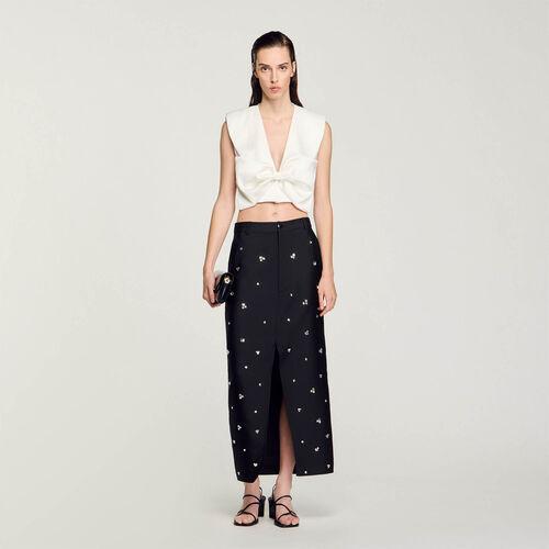 Top court satiné | Sandro FR