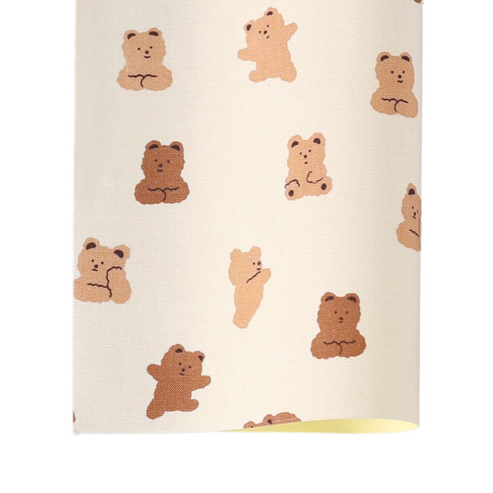 패브릭스티커-큐티베어 아이보리 [164]