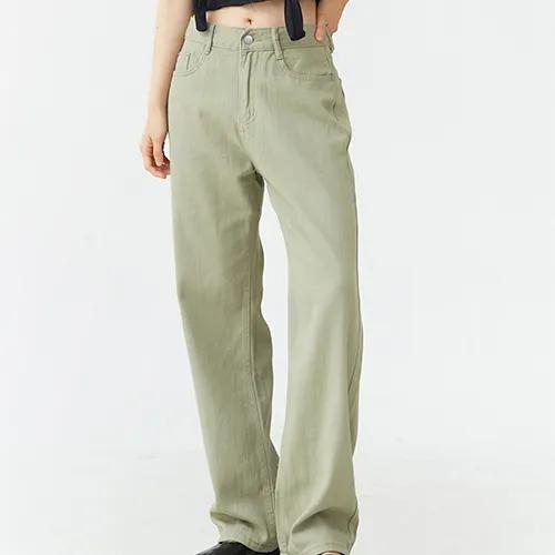 라이트 코튼 컬러 워싱 와이드 팬츠(160ver,170ver) U2107 (3 color)