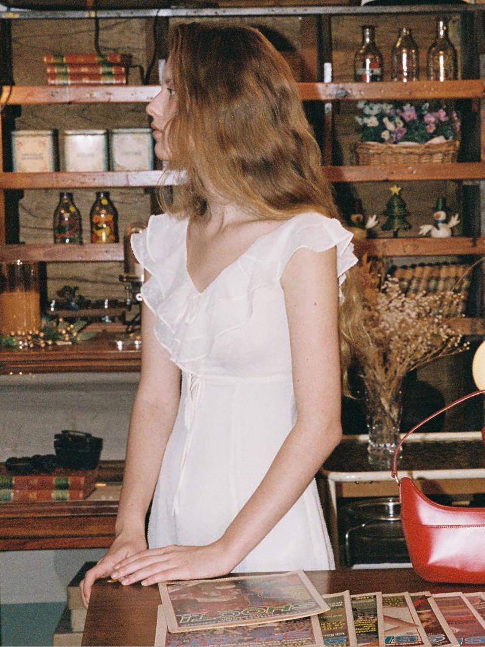 Waving Ruffle Dress(2color)