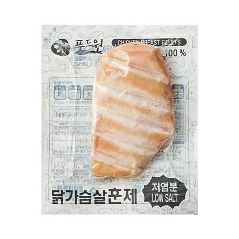 푸드원 맛닭 냉장 훈제 닭가슴살 저염분, 100g, 30개