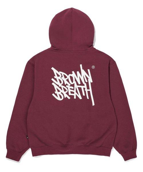 [23FW] TAG HOODIE - BURGUNDY