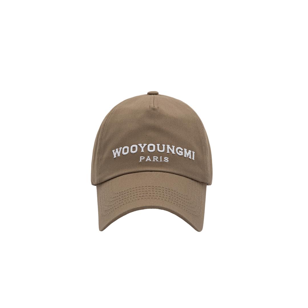 베이지 엠브로이드 볼캡