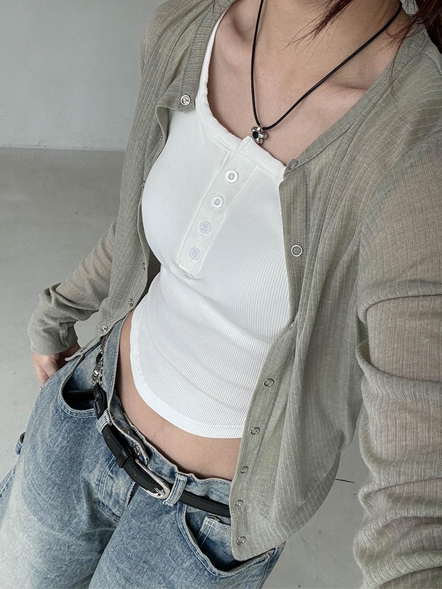 시에 스냅가디건