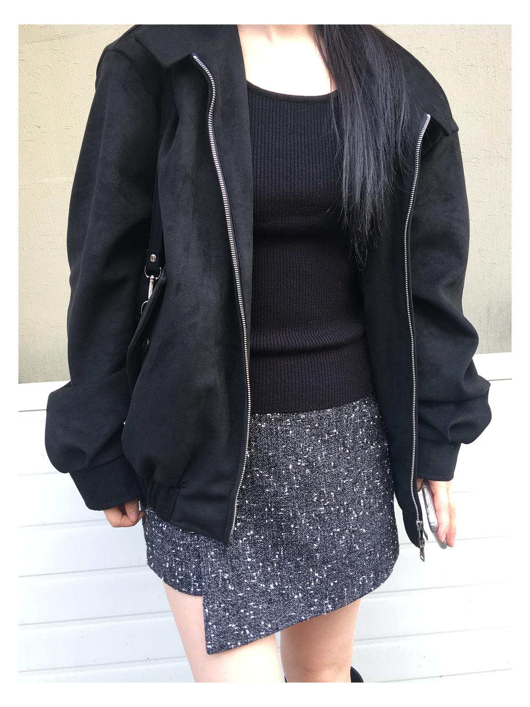 ray suede blouson
