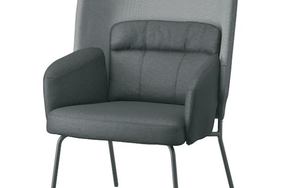 BINGSTA 빙스타 하이백암체어, 비슬레 다크그레이, 카부사 다크그레이