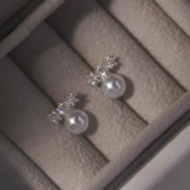 925실버 로에 진주귀걸이