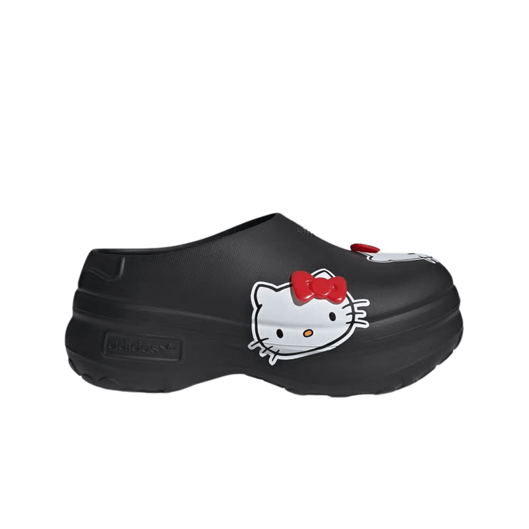(W) Adidas x Hello Kitty Adifom Stan Smith Mules Core Black Red Cloud White