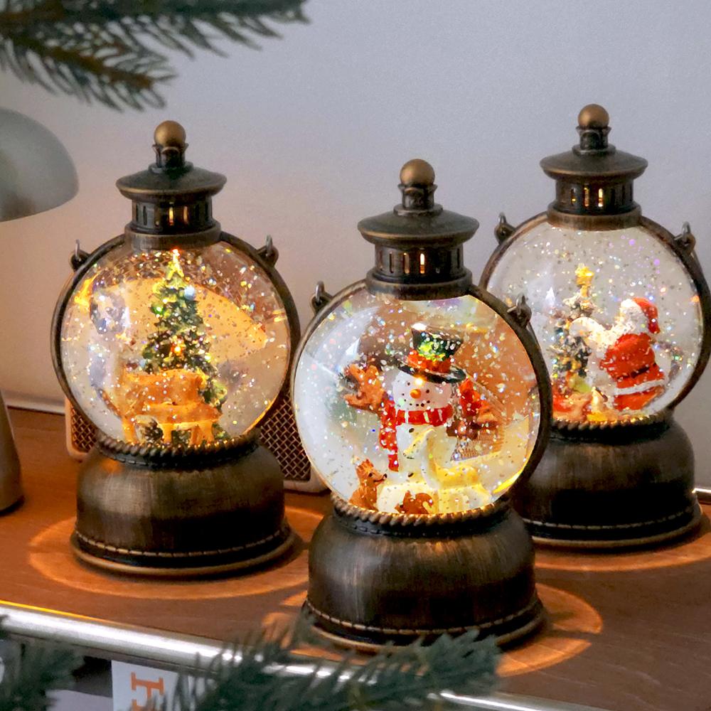 미리 크리스마스 스노우볼 오르골 홀리데이 무드등 4type
