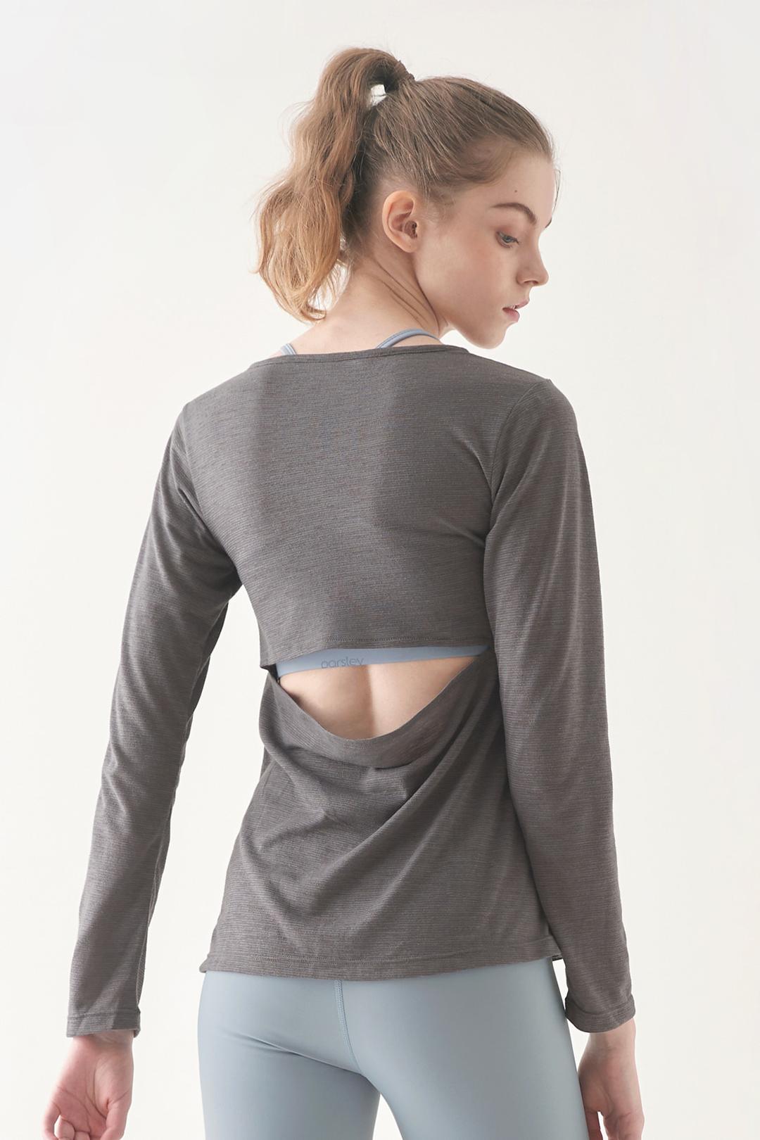 타르트 슬리브 티셔츠 차콜 Charcoal