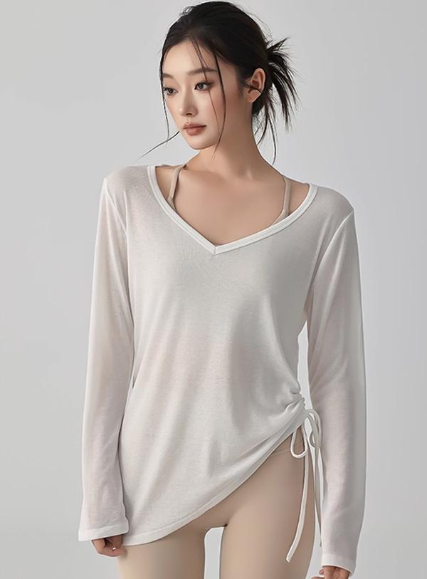 사이드 스트링 커버업 롱슬리브 (3colors)