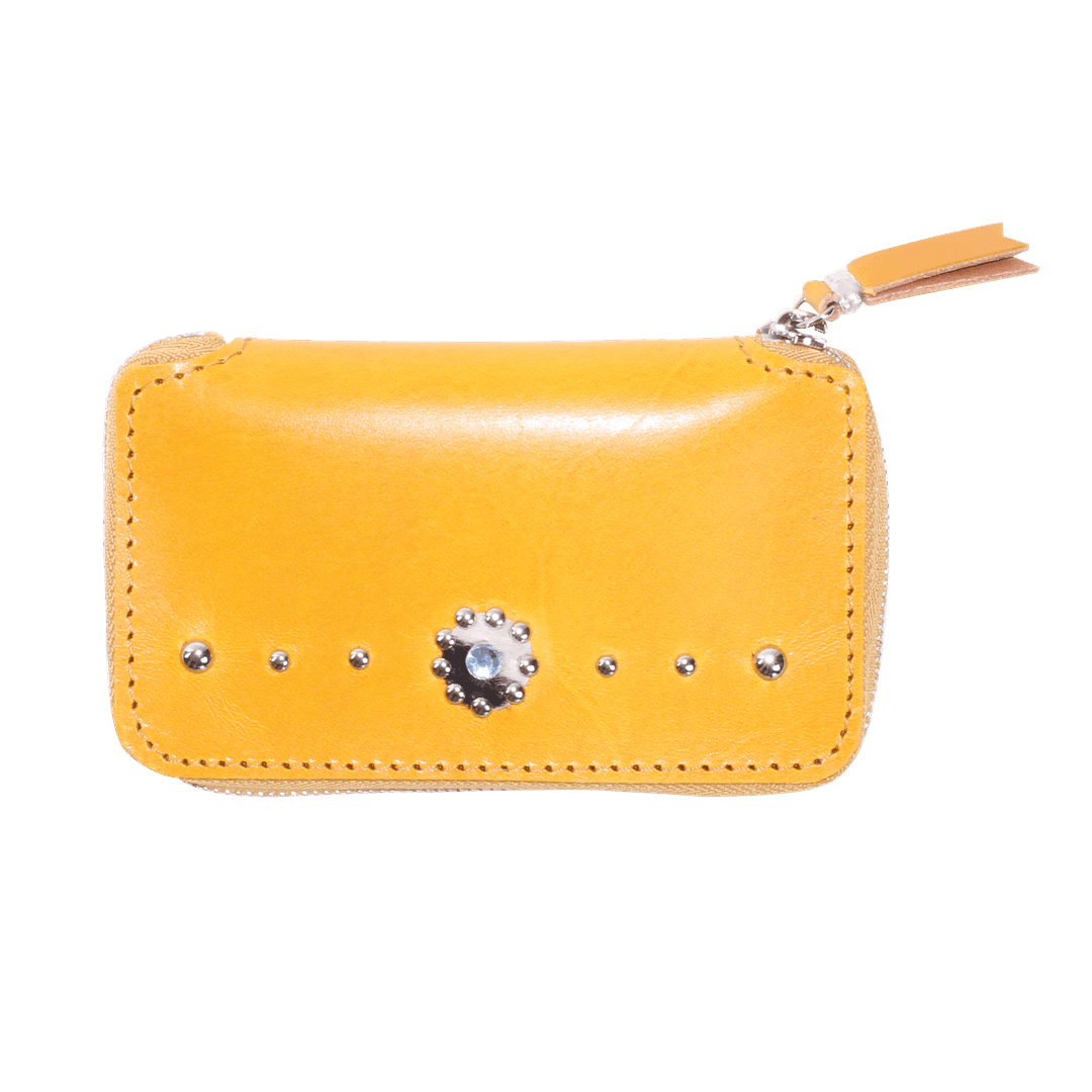STUD WALLET - Yellow