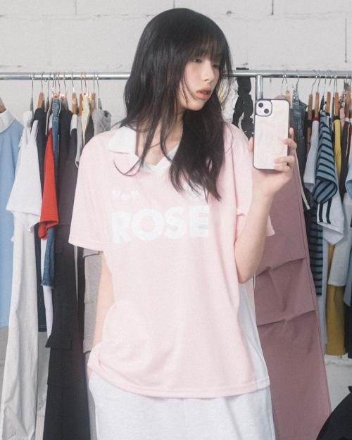 ROSE SOCCER UNIFORM S/S TEE(PINK)