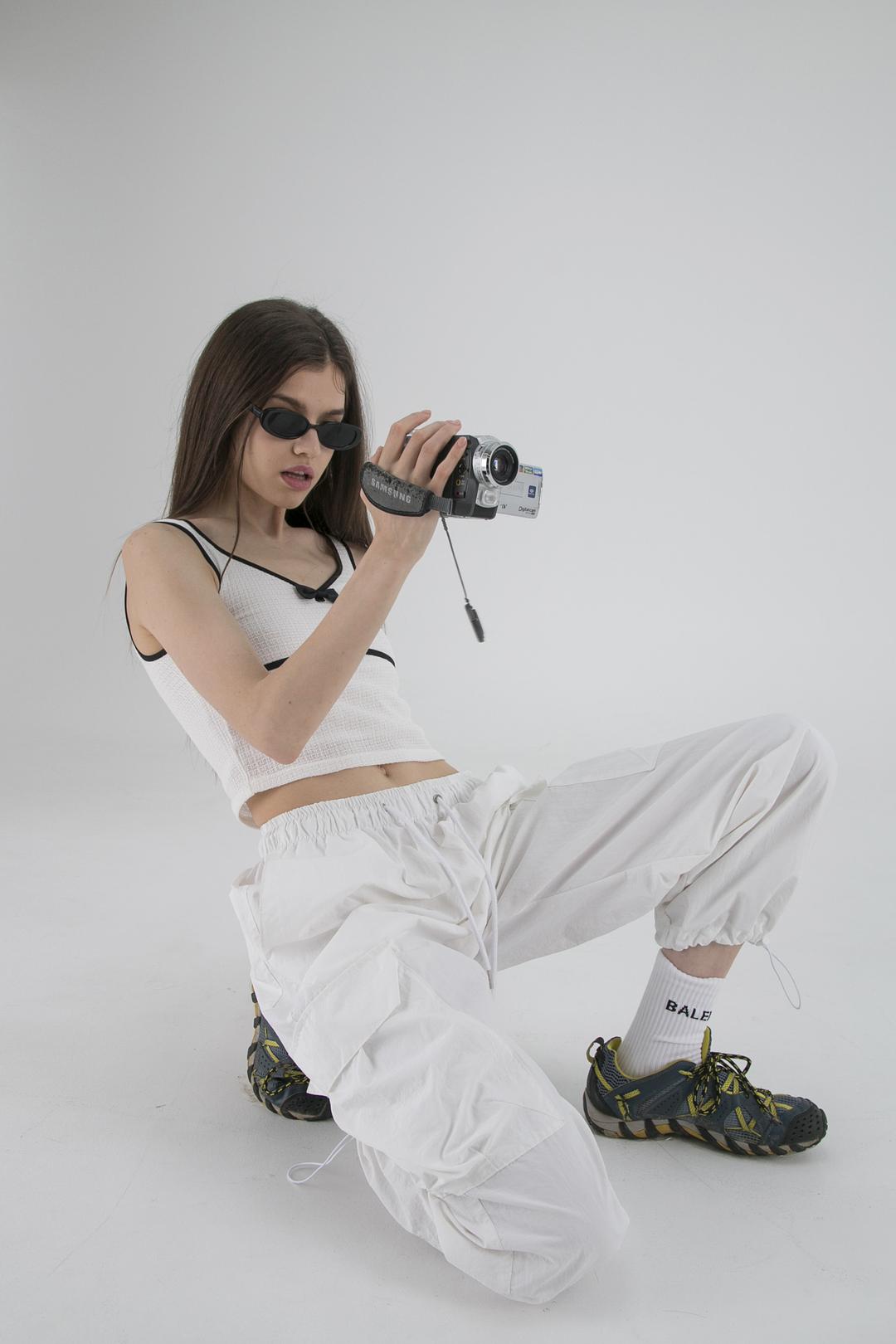MOSAIC RIBBON TOP (WHITE) 금요일 순차적 발송