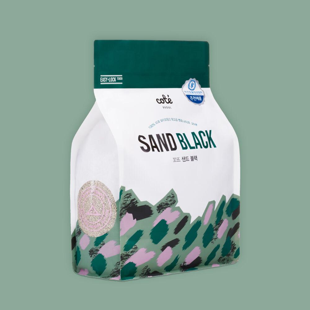 먼지없는 벤토나이트 고양이모래 꼬뜨샌드 블랙 6kg x 3개