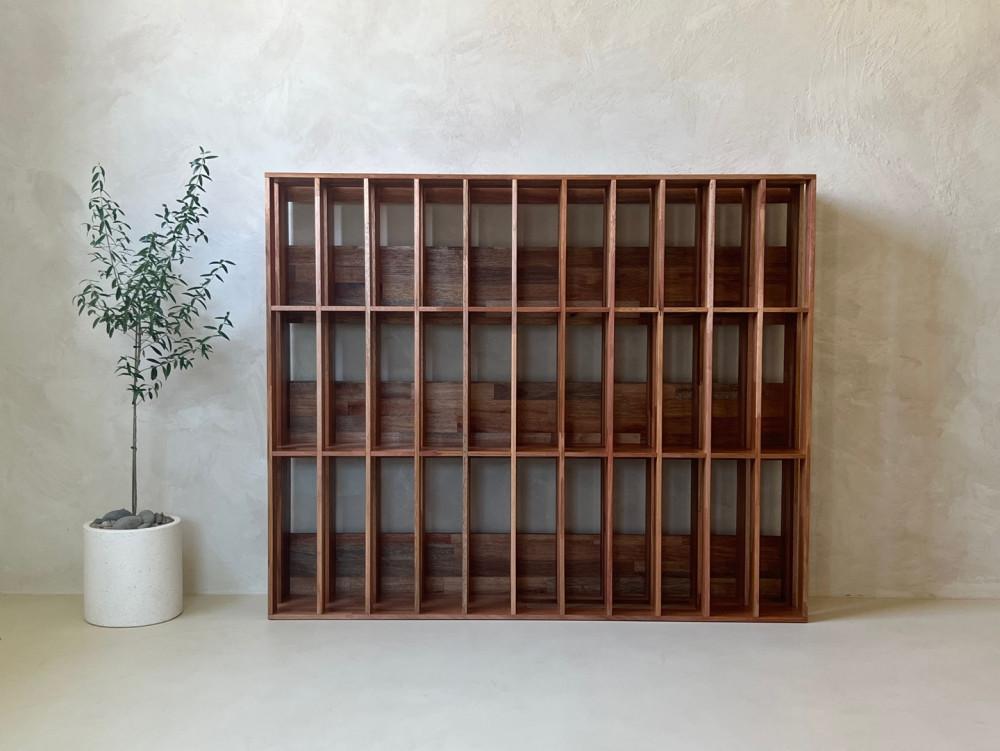 마키시나미 스타일 라왕원목 책장