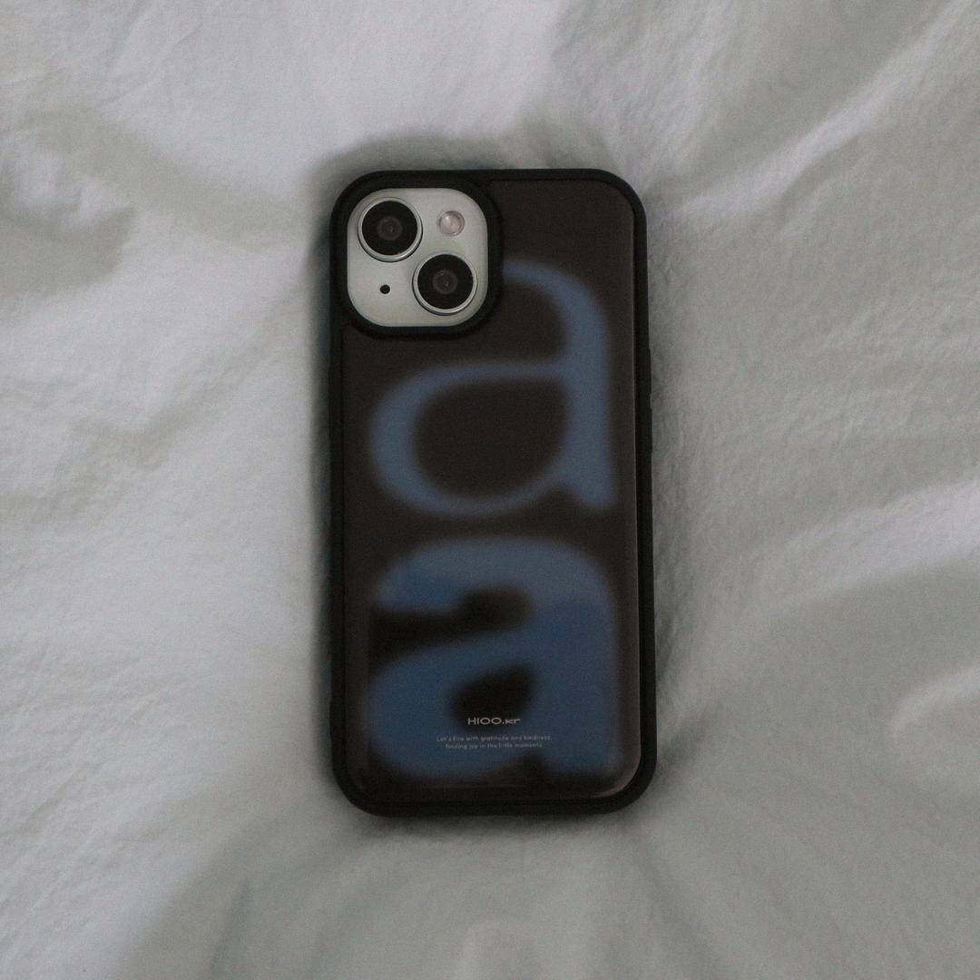 aa cocoa epoxy case - blue. (에폭시 범퍼 케이스)