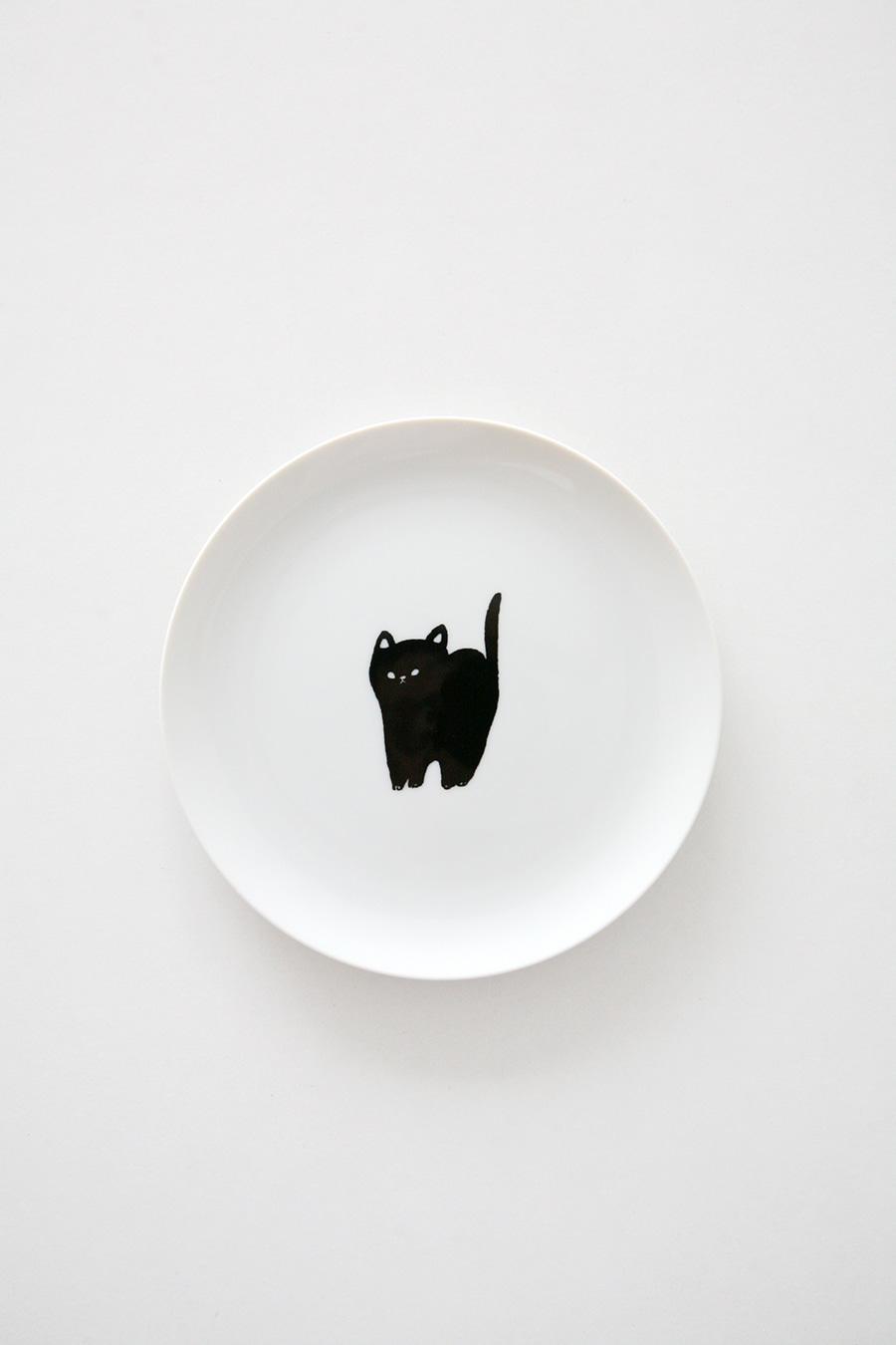 ENNUI PLATE NEKO 검정 고양이 쿠로