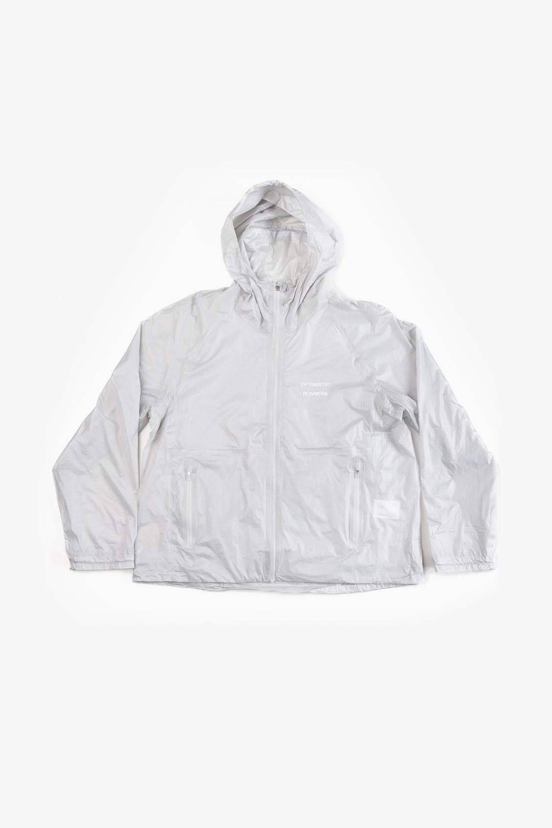 Performance packable jacket grey