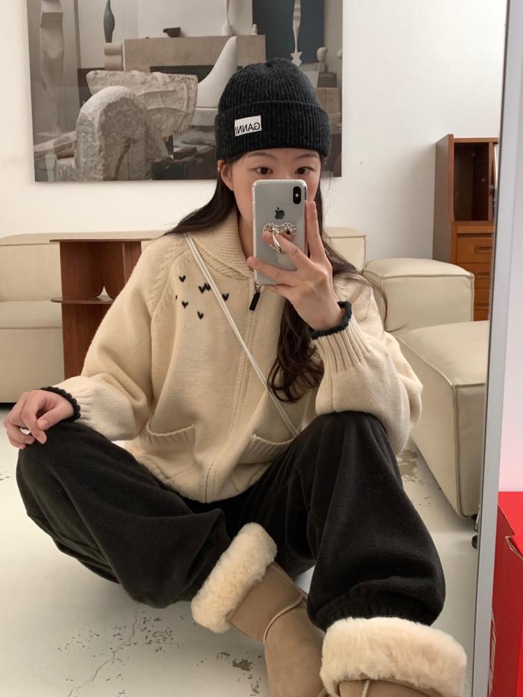 하트콕 니트 집업