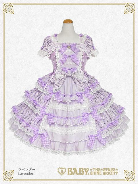 Floriana Ribbon Jumper Skirt - ラベンダー Lavender